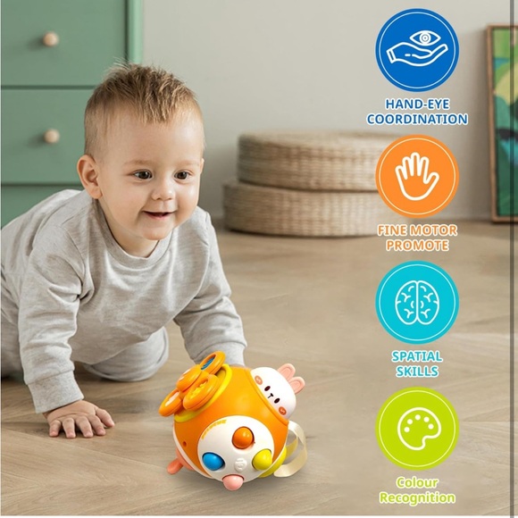 Rabbit🐇Busy Cube 4 Kids🧒🏻Promoting Sensory Learning Engaging Travel🧭Toy - Picture 7 of 11